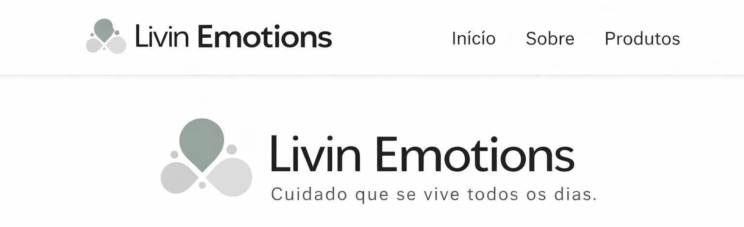 Livin Emotions logo marca premium de saúde e performance